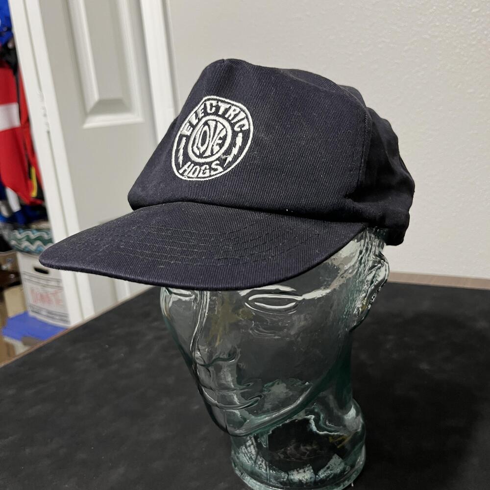 Vintage Electric Love Hogs Hat Snap Back KC Caps Rock Band UK New Order Blur 80s